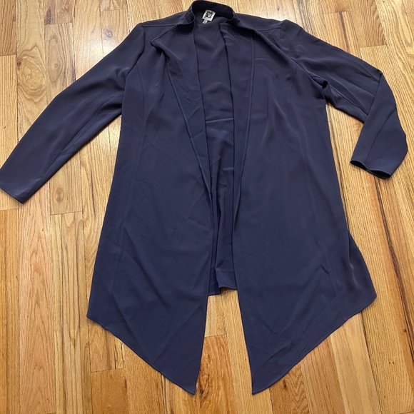 NWOT ANNE KLEIN Gray Blazer Jacket Cardigan Duster - Picture 1 of 5